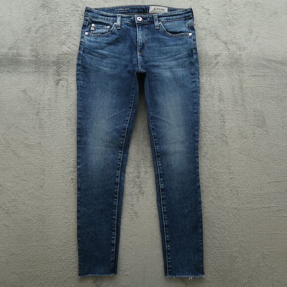 Adriano Goldschmied AG Women's Size 27R Blue Low-Rise Legging Ankle 27" Inseam - Picture 1 of 16
